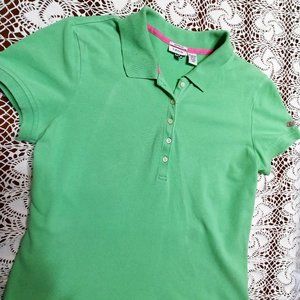 Women's Izod Polo Style Shirt, L-24", W-17" Medium, Stretch